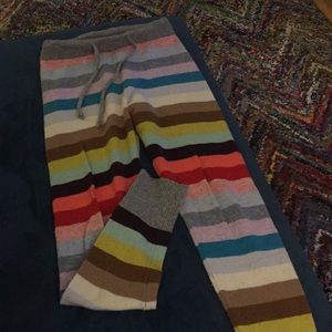 Rainbow Stripe Lambswool Pajama Pants
